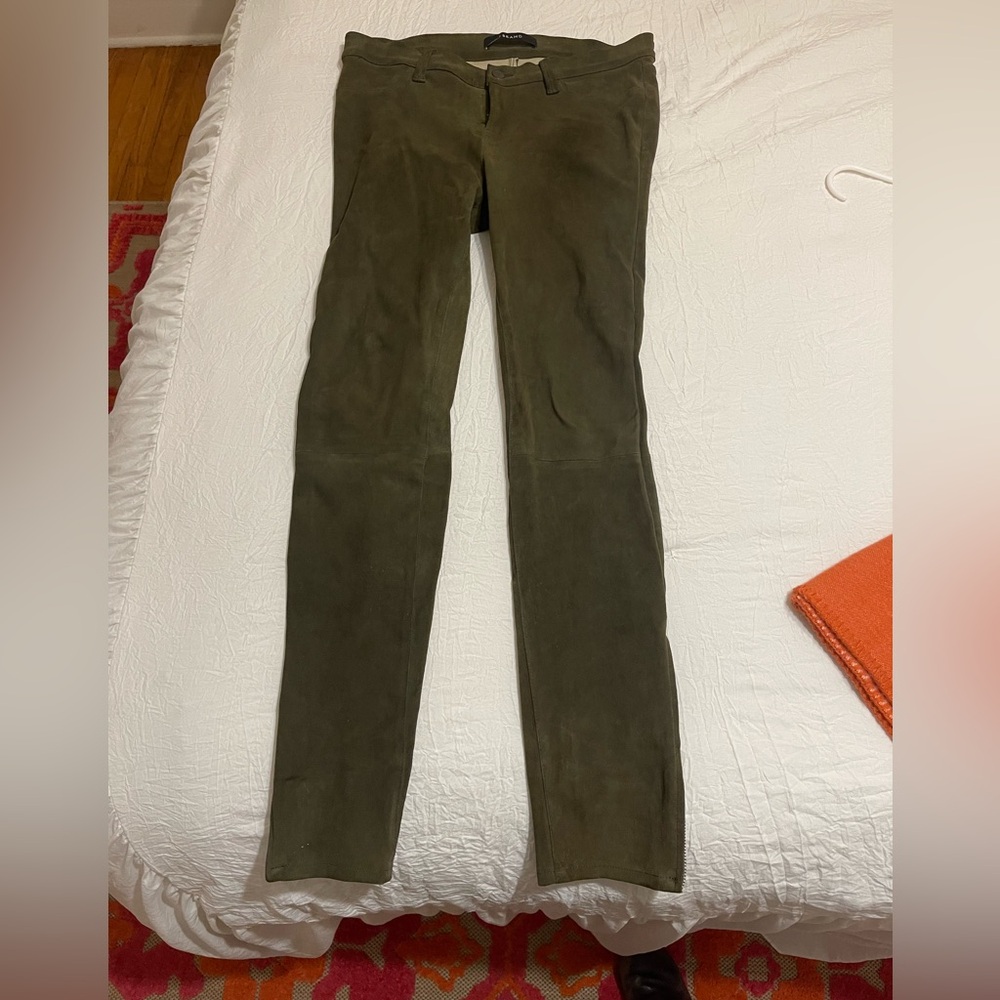 Green, textured J Brand jeans 
Lightly worn 
Size 29
